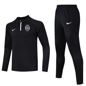 23-24 Sporting Lisbon Long Sleeve Kits Black Training Suits Football Jerseys Yupoo