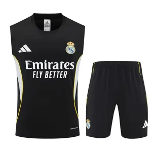 25-26 Real Madrid Training Kits Black Football Vest Suits