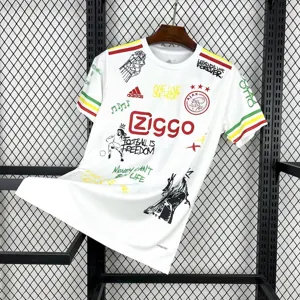 25-26 Ajax Bob Marley White Special Edition Shirt AAAAJersey Supplier Yupoo 2