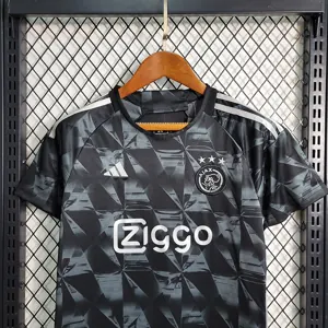 23-24 Kids Ajax Black Third away size 16-28 Soccer Jerseys 2