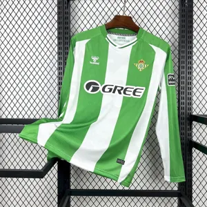 25-26 Real Betis Home Kit Long Sleeve Shirt Football Uniform AAAAJersey Dropship Yupoo