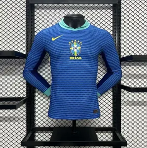 2024 Brazil Away Long Sleeve Kit Player Version Shirt Best Wholesale Yupoo