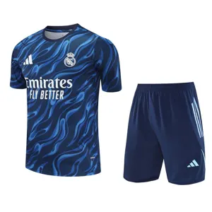 25-26 Real Madrid Training Kits Blue Football Tracksuits