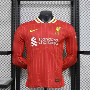 24-25 Liverpool Home Long Sleeve Kit Player Version Shirt Football AAAAJersey Yupoo S-2XL