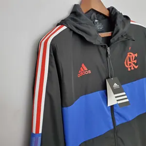 22-23 Flamengo blackblue windbreaker 2