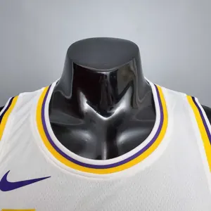 James #6 Lakers Round neck white 4