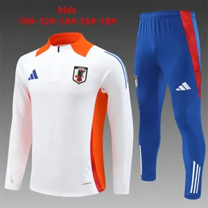 2024 Japan Kids Long Sleeve Training Suit Football Shirts
