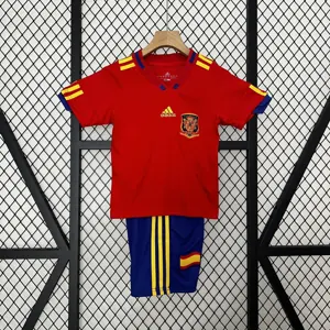 2010 Spain Home Retro Kid Kits Youth Apparels Sport AAAAJersey Yupoo
