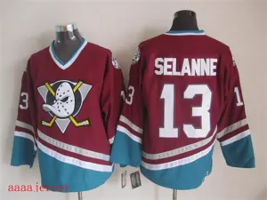 Anaheim Ducks retro ice hockey jersey M-3XL 阿纳海姆鸭队复古冰球服