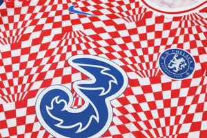 22-23 Chelsea Training Suit Short Sleeve Kit Red and White 16