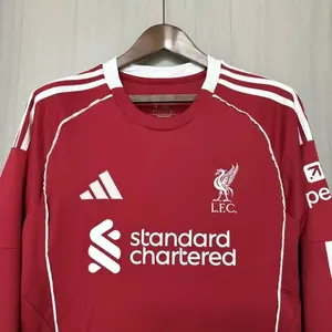 25-26 Liverpool Home Long Sleeve Kit Football Apparels AAAAJersey Wholesale Yupoo 3