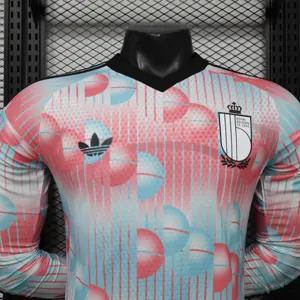 2026 World Cup Belgium Away Kit Player Version Football Long Sleeve Shirt AAAAJerseys Supply Yupoo 9 2