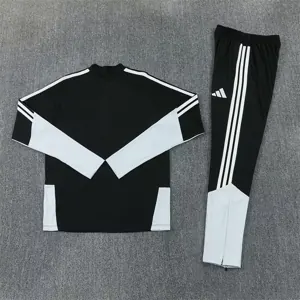 2026 Spain Mens Kit Black Half Pull Training Suit Yupoo 7 5