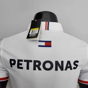 F1 Formula One 2022 Racing Suit Mercedes Polo White 3