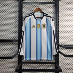 World Cup 2026 Argentina Home Long Sleeves Kit Soccer T-Shirt AAAAJersey Yupoo