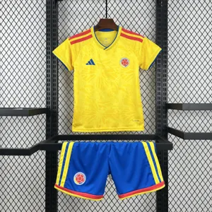 2026 World Cup Colombia Home Kids Kit Football Youth Apparels AAAAJersey Supply Yupoo