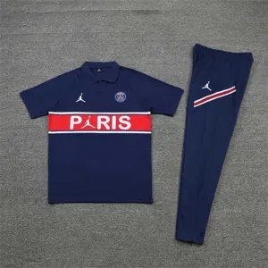 Polo Jordan PSG sapphire blue chest print 3