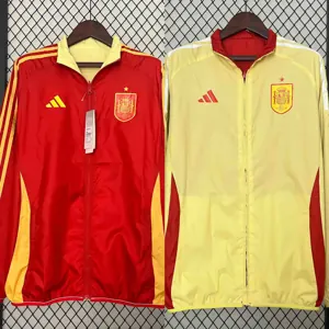 2024 Spain Trench Coat Reversible Windbreaker Double-Sides Jacket AAAAJersey Supplier Yupoo