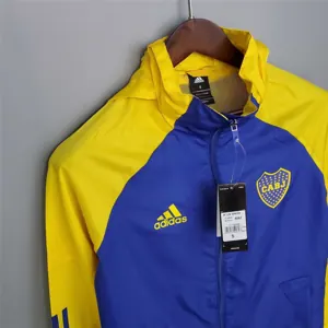 20-21 Boca Juniors Blue and Yellow Windbreaker 7