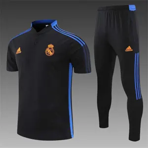 Real Madrid Polo black with yellow-logo