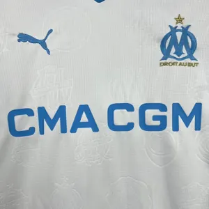 25-26 Marseille Home Kit Football T-Shirt AAAAJersey Supply Yupoo 3