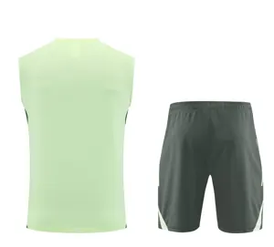 25-26 Real Madrid Light Green Training Kits Football Vest Suits 2