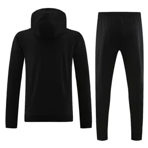 23-24 Algeria Black Hoodie Long Sleeve Training Suit Yupoo 1