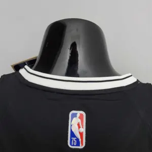 75th Anniversary Simmons #10 Nets Black NBA Jersey 6