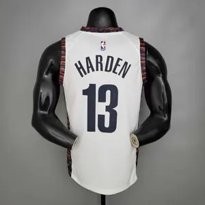 Harden #13 Brooklyn Nets City version white 6