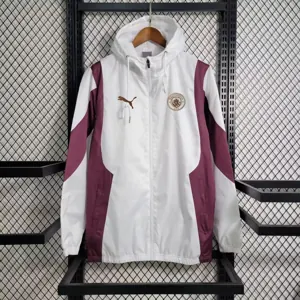 Windbreaker Manchester City White S-XXL Cheap Soccer Jerseys