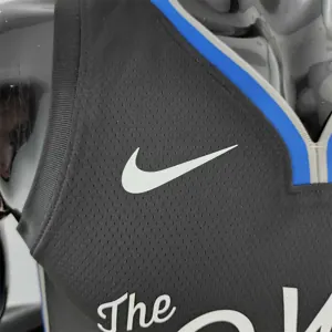 2020 THOMPSON #11 Warriors City Edition Black &amp; Grey NBA Jersey 7