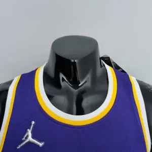 75th Anniversary BRYANT#24 Los Angeles Lakers Jordan Purple NBA Jersey 8