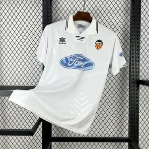 99-00 Valencia Home Retro Kit Vintage Shirt AAAAJersey Dropship Yupoo