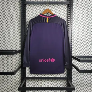 16-17 Retro Long Sleeve Barcelona S-XXL Cheap Soccer Jerseys 1
