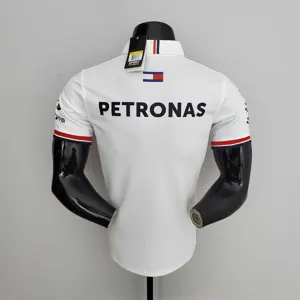F1 Formula One 2022 Racing Suit Mercedes Polo White 2