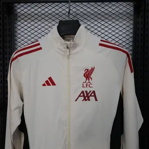 25-26 Liverpool Beige Windbreaker Jacket AAAAJersey Supply Yupoo 1
