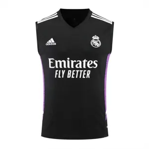 22-23 Real Madrid vest training suit kit black 21