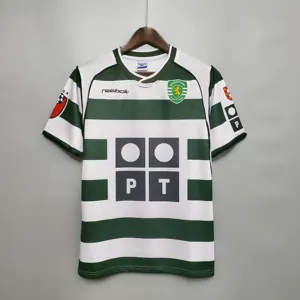 01-03 Sporting Lisbon Home Retro Kit Vintage Shirt Football Jerseys Yupoo