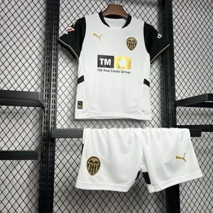 24-25 Valencia Home Kid Kits Youth Apparels Football AAAAJersey Yupoo 4