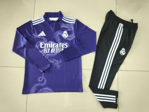 24-25 Real Madrid Long Sleeve Training Suit Football Shirts 1