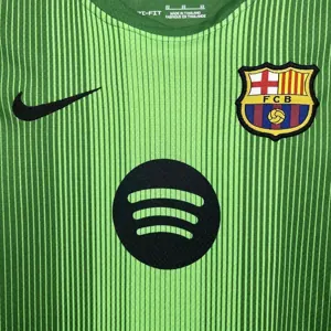 25-26 Kids Barcelona Goalkeeper Green Kit Youth Apparels Football AAAAJersey Dropship Yupoo 5