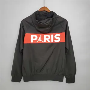 20-21 PSG Black and Blue&amp;Red Windbreaker 4