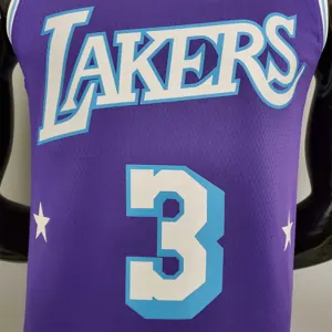 2022 75th Anniversary Davis #3 Lakers City Edition Purple 4