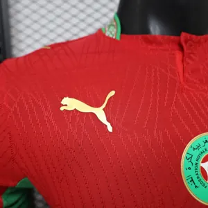 2026 World Cup Morocco Home Soccer Shirt Player Version 3