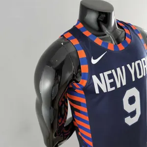 New York Knicks Barrett #9 Striped NBA Jersey 9