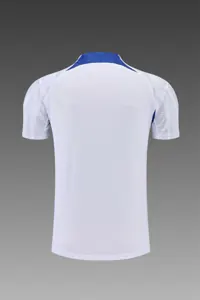 2022 France Training Suit Short Sleeve Kit White Blue 12