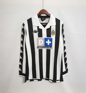 99-00 Juventus home long sleeve soccer jersey S-2XL