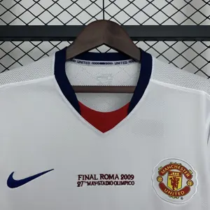 08-09 Manchester United Away Retro Champions Final Long Sleeve Kit AAAAJersey Wholesale Yupoo 3