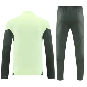 25-26 Real Madrid Light Green Training Kits Long Football Tracksuits 2