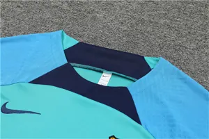 22-23 Barcelona training suit short sleeve kit blue 12